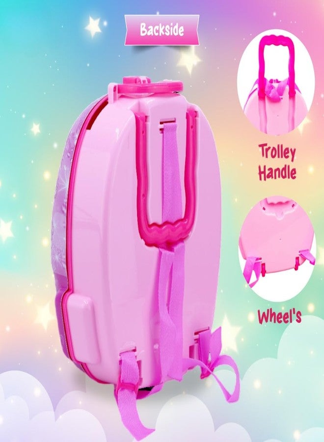 إستلو مجموعة مطبخ إستيلو يونيكورن للأطفال مع 22 قطعة إكسسوار وحقيبة ظهر، لعبة طبخ تمثيلية مناسبة للفتيات من عمر 3 سنوات فما فوق، سهلة الحمل والتنقل | مثالية لأوقات اللعب والسفر، متعددة الألوان - Image 4